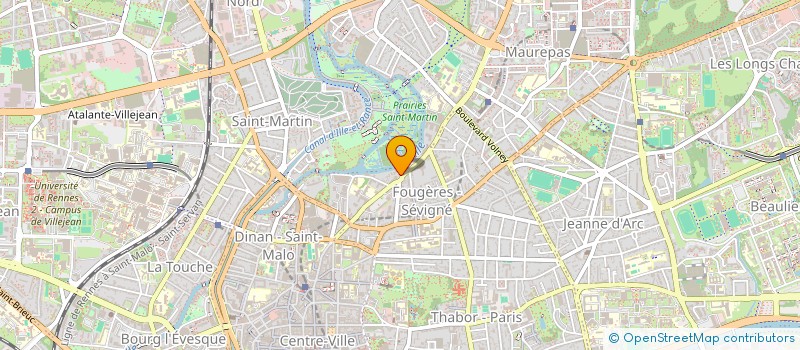 localisation de l'entreprise ASS COPRO 91 B RUE D'ANTRAIN  RENNES