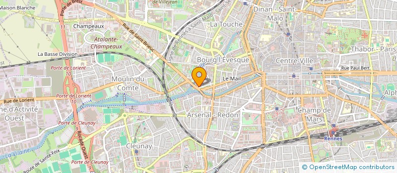 localisation de l'entreprise ASS COPRO 92 AVENUE DU MAIL  RENNES