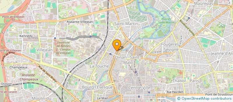 localisation de l'entreprise ASS COPRO 95 BD LATTRE TASSIGNY  RENNES