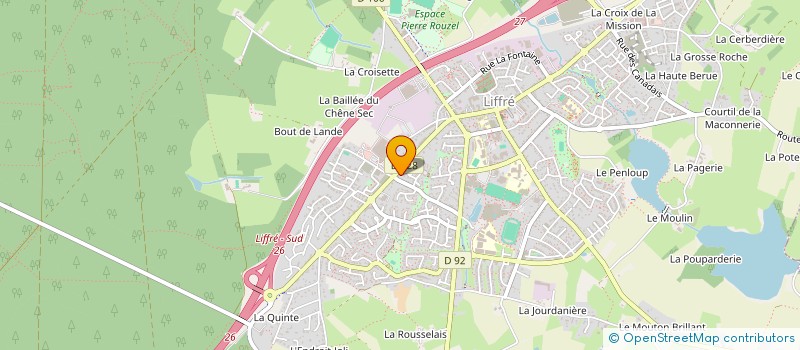 localisation de l'entreprise ASS COPRO 95 RUE DE RENNES  LIFFRE