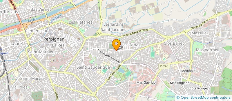 localisation de l'entreprise ASS COPRO & AYANTS DROITS RES BELLEVUE  PERPIGNAN