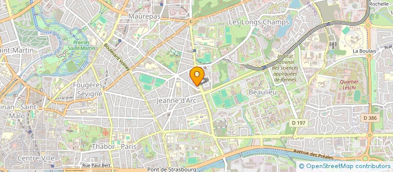 localisation de l'entreprise ASS COPRO C PEGUY - BD VITRE  RENNES