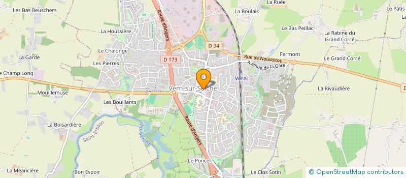 localisation de l'entreprise ASS COPRO DOMAINE DE LA CHALOTAIS  VERN-SUR-SEICHE