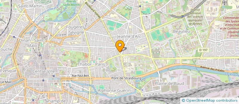 localisation de l'entreprise ASS COPRO DU 10 BD DE METZ  RENNES