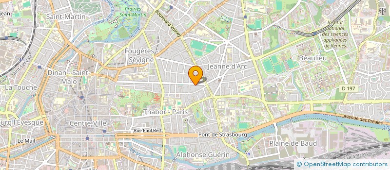 localisation de l'entreprise ASS COPRO DU 118B BD SEVIGNE  RENNES