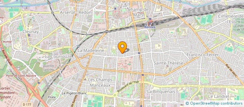 localisation de l'entreprise ASS COPRO DU 15 RUE AUGUSTE COMTE  RENNES