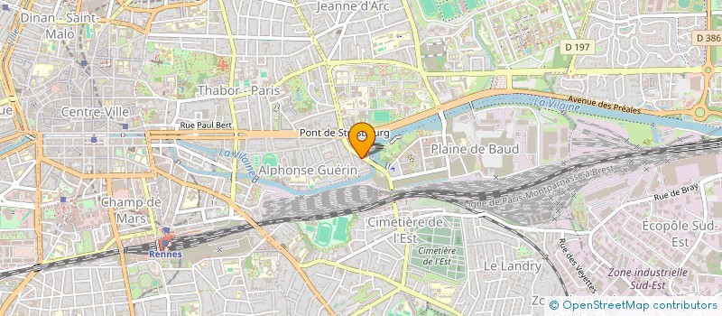 localisation de l'entreprise ASS COPRO DU 16 BD VILLEBOIS MAREUIL  RENNES