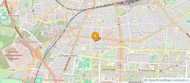 localisation de l'entreprise ASS COPRO DU 19 RUE LE BRIX  RENNES