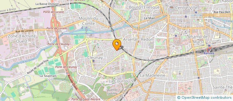 localisation de l'entreprise ASS COPRO DU 40 42 42 BIS PHIL LEBON  RENNES