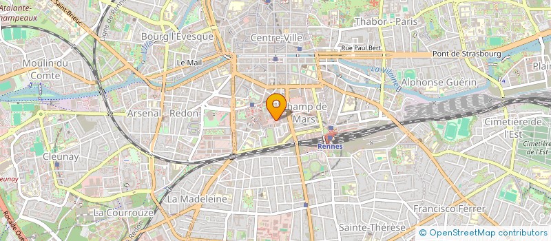 localisation de l'entreprise ASS COPRO DU 5B BD DU COLOMBIER  RENNES