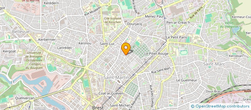 localisation de l'entreprise ASS COPRO DU 9 RUE HOCHE à BREST