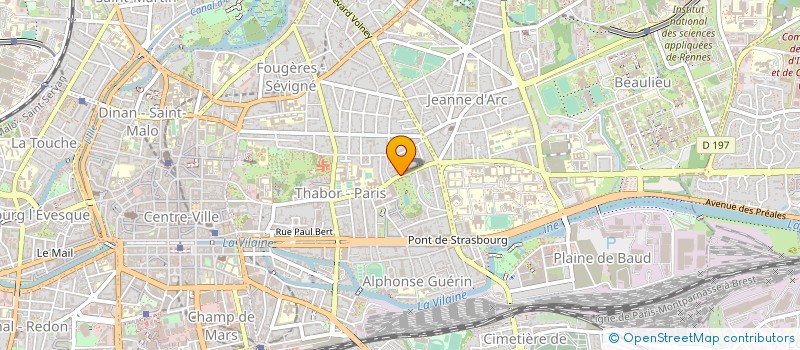 localisation de l'entreprise ASS COPRO DU 95 AU 99 RUE DE PARIS  RENNES