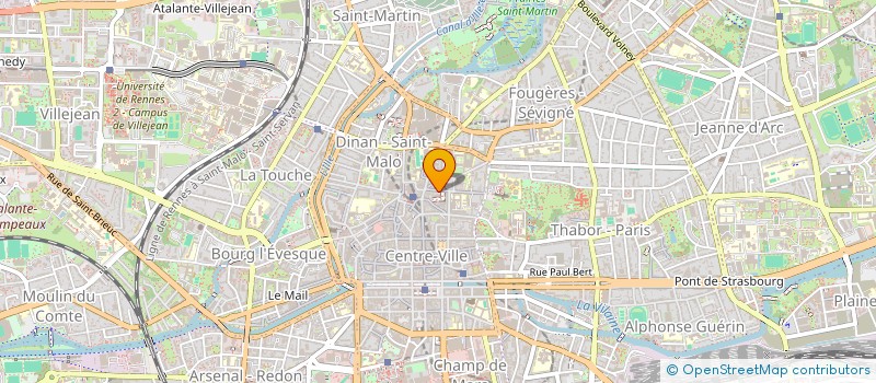 localisation de l'entreprise ASS COPRO IM 12 14 RUE ST MELAINE  RENNES