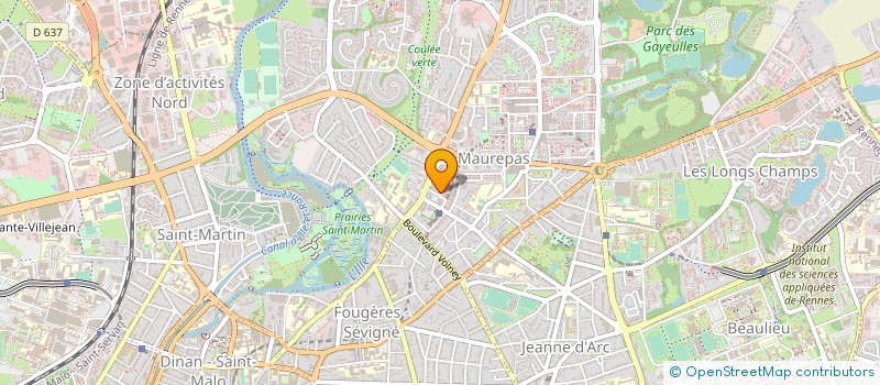 localisation de l'entreprise ASS COPRO IM 15 PL DU GROS CHENE  RENNES