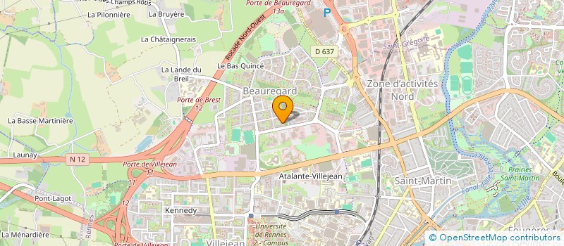 localisation de l'entreprise ASS COPRO IM 16 18 AV DE CUCILLE  RENNES