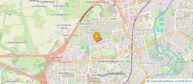 localisation de l'entreprise ASS COPRO IM 2  4 OLYMPE DE GOUGES  RENNES