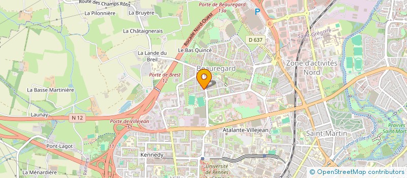 localisation de l'entreprise ASS COPRO IM 23 25 AV BOIS LABBE  RENNES