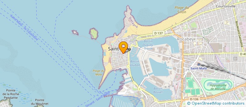 localisation de l'entreprise ASS COPRO IM 28 RUE DE LA HERSE  SAINT-MALO