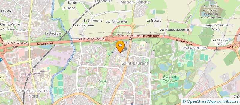 localisation de l'entreprise ASS COPRO IM 44 A 48 SQ GRAND PLACIS  RENNES