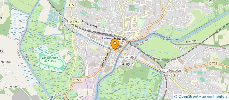 localisation de l'entreprise ASS COPRO IM 7 8 9 10 11 QUAI DE BREST  REDON