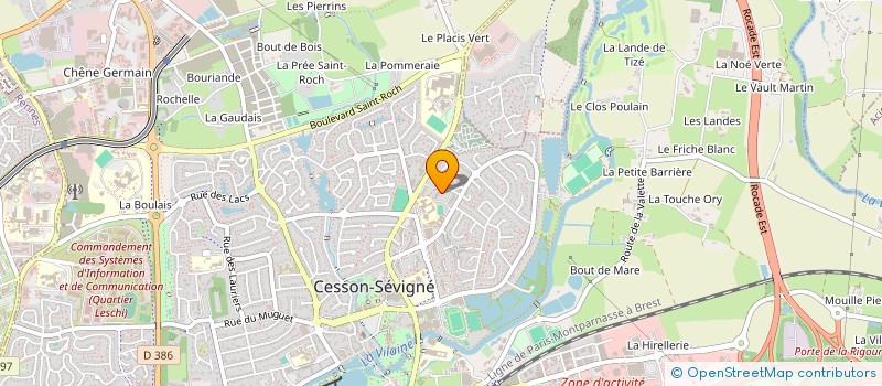 localisation de l'entreprise ASS COPRO IM BELLE EPINE  CESSON-SEVIGNE