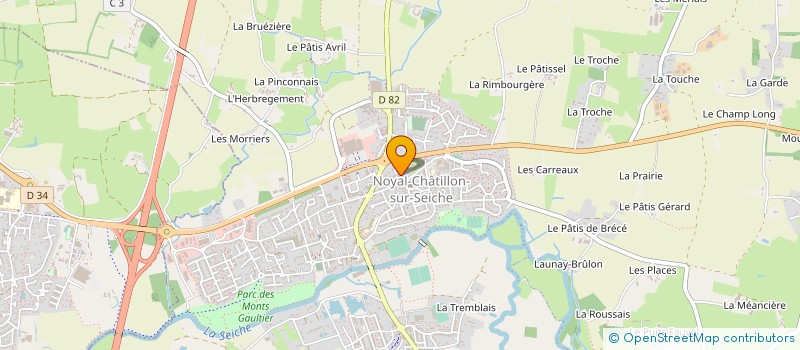 localisation de l'entreprise ASS COPRO IM. LE LONGFORD  NOYAL-CHATILLON-SUR-SEICHE
