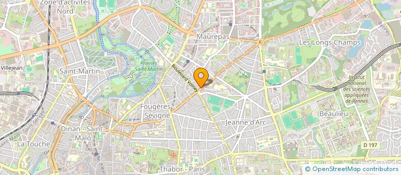 localisation de l'entreprise ASS COPRO IM R FOUGERES  RENNES