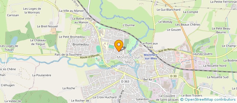 localisation de l'entreprise ASS COPRO IM RUELLE DU COUVENT  MONTFORT-SUR-MEU