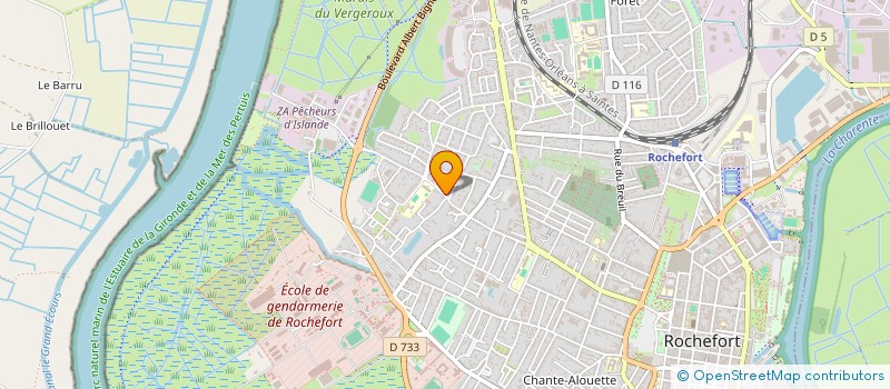 localisation de l'entreprise ASS COPRO IMM 19 RUE DU DR BONNET  ROCHEFORT