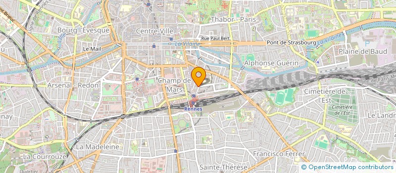 localisation de l'entreprise ASS COPRO IMM 26 AV BARTHOU  RENNES