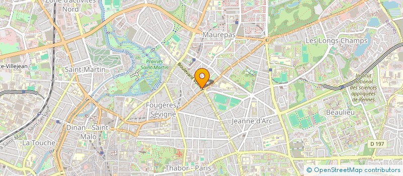 localisation de l'entreprise ASS COPRO IMM 26 BOULEVARD VOLNEY  RENNES