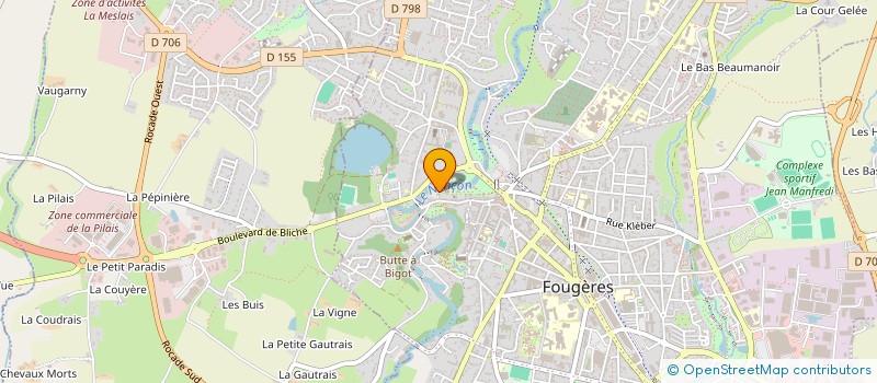 localisation de l'entreprise ASS COPRO IMM 72 R DE LA PINTERIE  FOUGERES