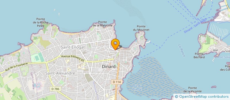 localisation de l'entreprise ASS COPRO IMM BD ALBERT 1ER  DINARD