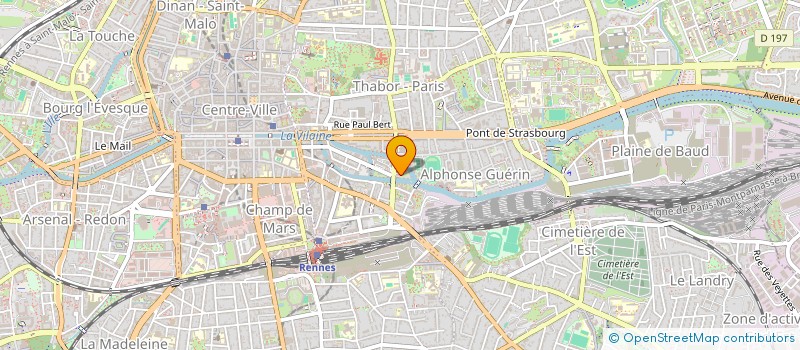 localisation de l'entreprise ASS COPRO IMM LES DEUX RIVES  RENNES