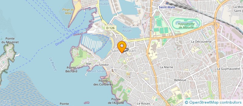 localisation de l'entreprise ASS COPRO IMMEUBLE 13 PL BOUVET  SAINT-MALO