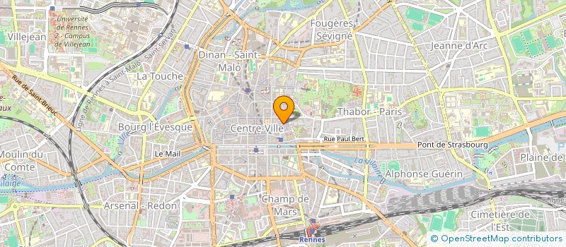 localisation de l'entreprise ASS COPRO IMMEUBLE 23 RUE ST GEORGES  RENNES