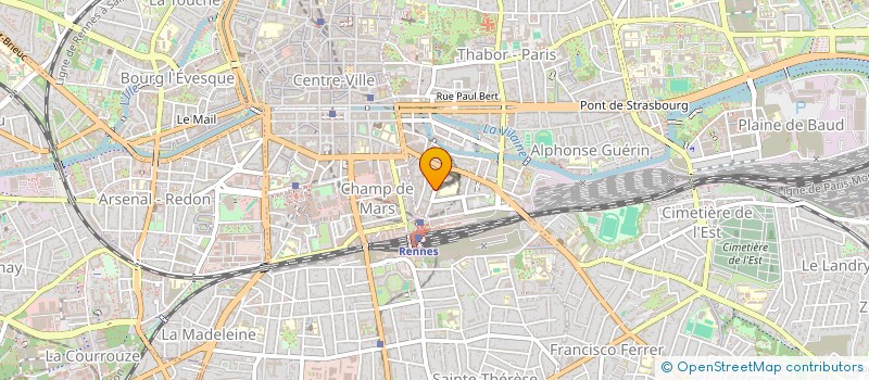 localisation de l'entreprise ASS COPRO IMMEUBLE AVENUE BARTHOU  RENNES