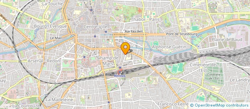 localisation de l'entreprise ASS COPRO IMMEUBLE AVENUE LOUIS BARTHOU  RENNES