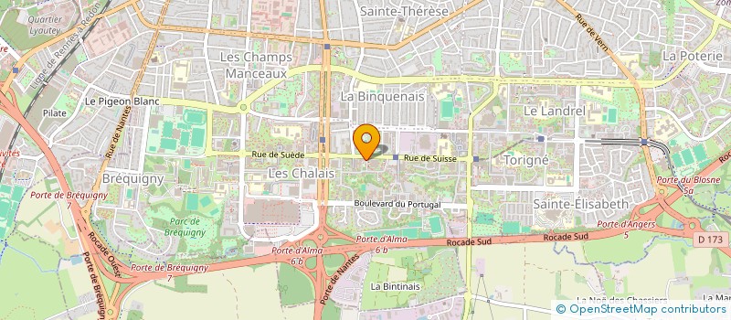 localisation de l'entreprise ASS COPRO IMMEUBLE BILBAO 2  RENNES