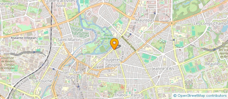 localisation de l'entreprise ASS COPRO IMMEUBLE DUCHESSE ANNE  RENNES