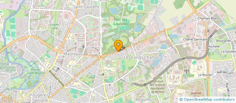 localisation de l'entreprise ASS COPRO IMMEUBLE JEAN BART  RENNES