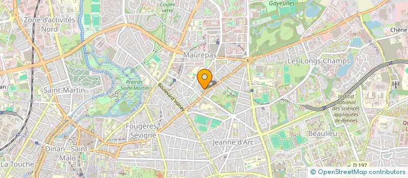 localisation de l'entreprise ASS COPRO IMMEUBLE LA CERISAIE  RENNES