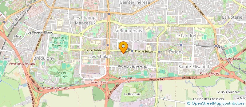 localisation de l'entreprise ASS COPRO IMMEUBLE LE BILBAO 1  RENNES