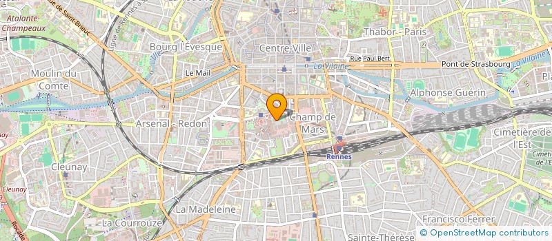 localisation de l'entreprise ASS COPRO IMMEUBLE LE COLOMBIER  RENNES