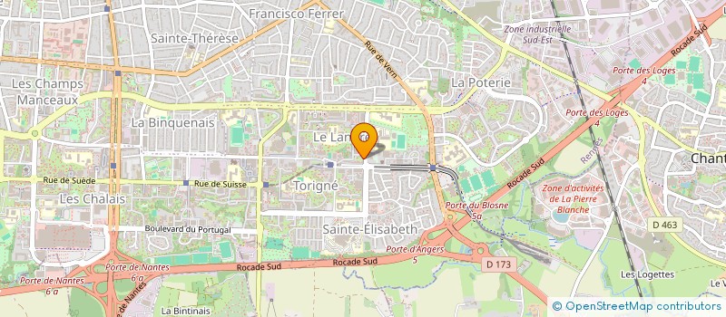 localisation de l'entreprise ASS COPRO IMMEUBLE LE GALICIE  RENNES