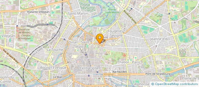 localisation de l'entreprise ASS COPRO IMMEUBLE LE MARLY  RENNES