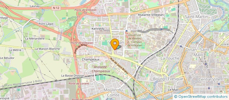 localisation de l'entreprise ASS COPRO IMMEUBLE LE PARC  RENNES