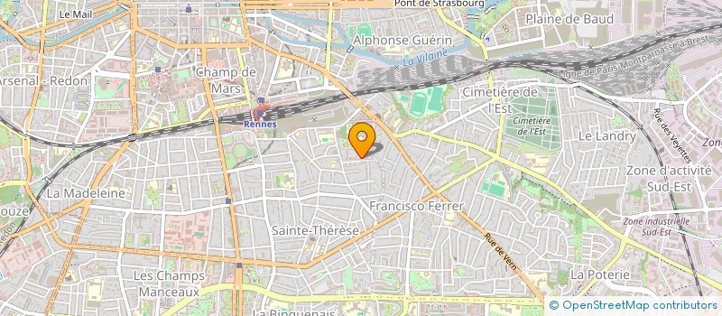 localisation de l'entreprise ASS COPRO IMMEUBLE LE PERE MAUNOIR  RENNES