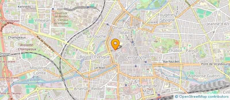 localisation de l'entreprise ASS COPRO IMMEUBLE LE VILLAGE DES LICES  RENNES