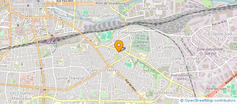 localisation de l'entreprise ASS COPRO IMMEUBLE LEON BOURGEOIS  RENNES